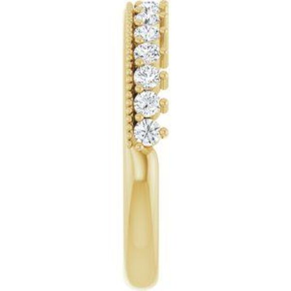 14K Yellow Gold 0.5 CTW Natural Diamond Anniversary Band
